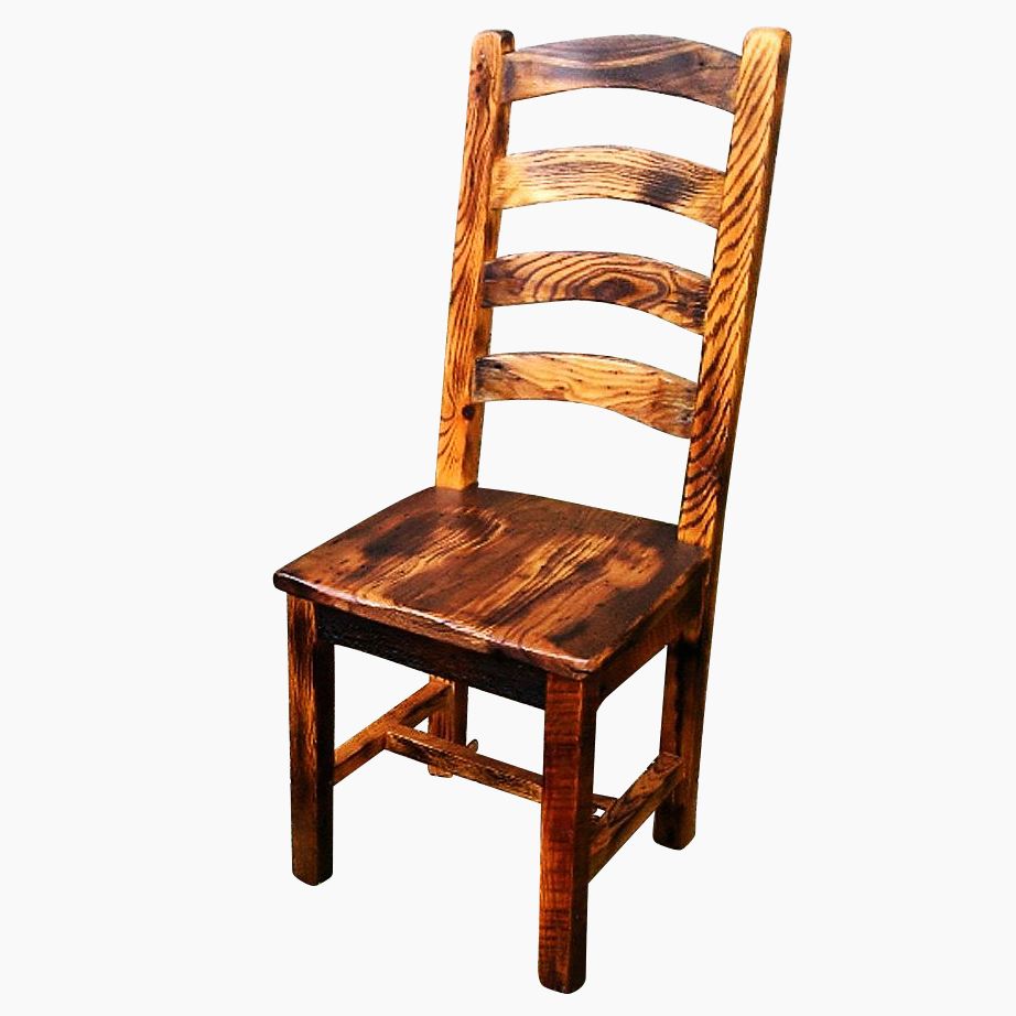 Rustic Dinning Room Chair Rustic Distressed Reclaimed Wood Multi   24078.940482 