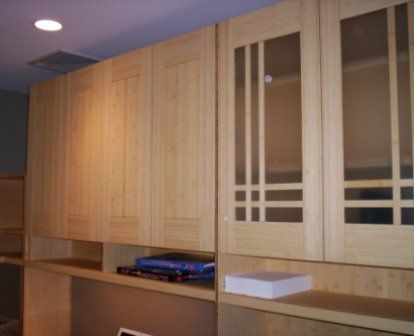 Custom Made Custom Bamboo Home-Office Cabinetry