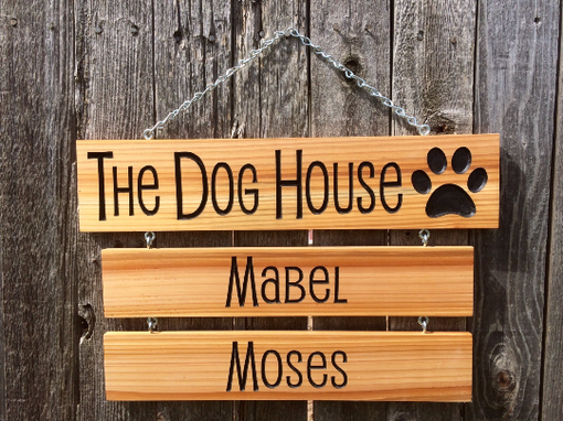 Buy Custom The Dog House Hanging Name Sign Made To Order From Real 
