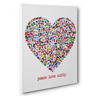Custom Made Peace Love Unity Canvas Wall Art