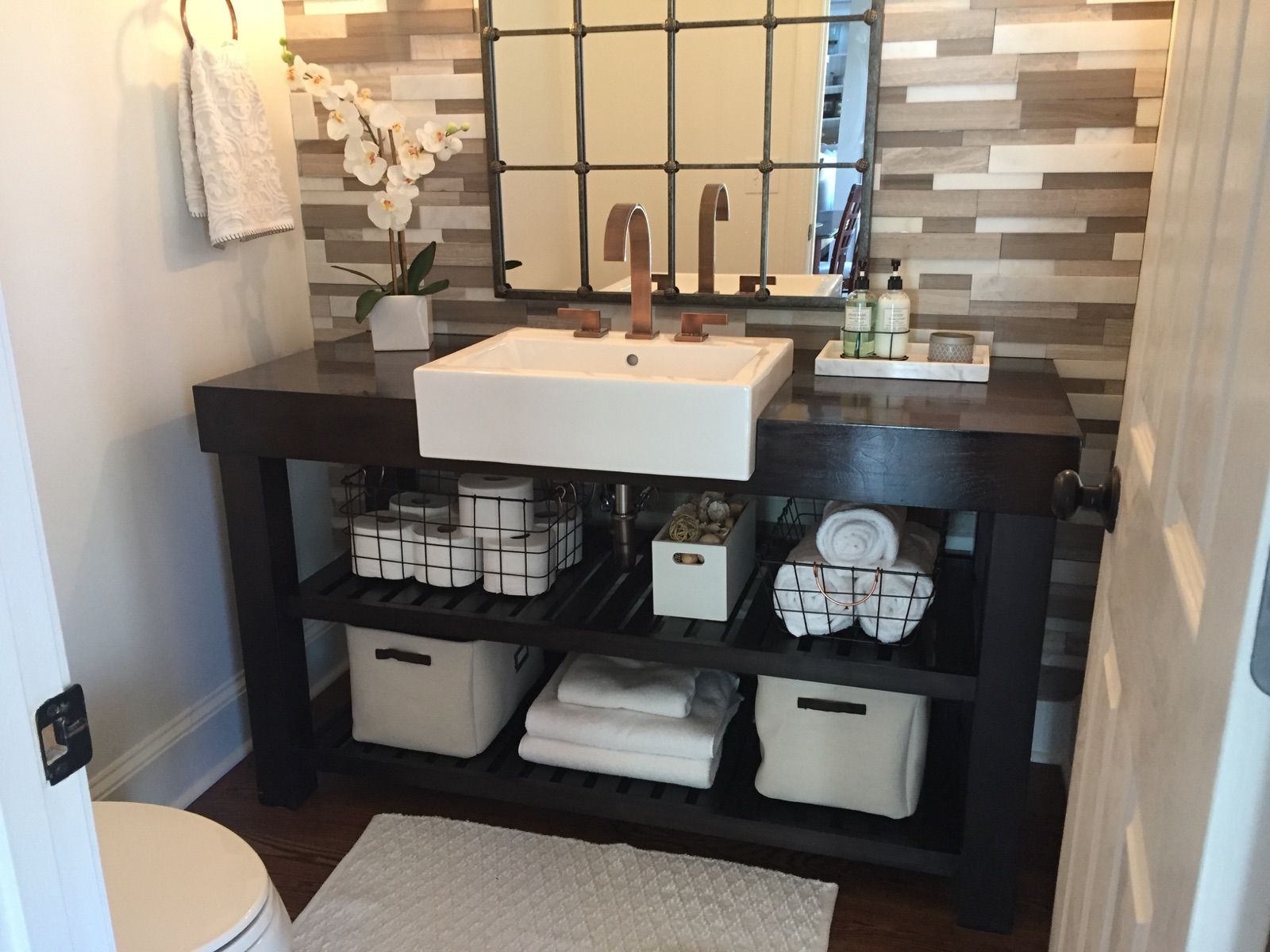 Handmade Custom Farm House Style Vanity by Debner Fine Art and