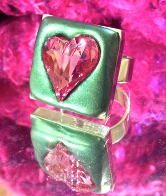 Custom Made Swarovski Crystal “Sorry Hearts” Ring Collection