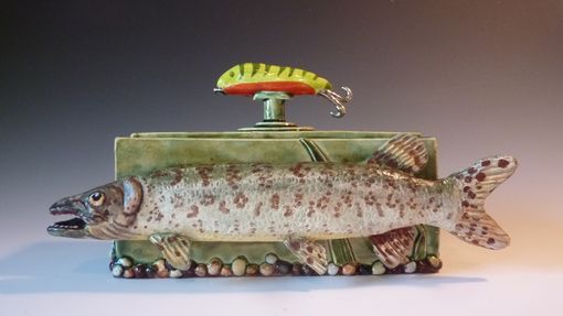 Custom Made Musky Urn -- Keepsake Urn For A Musky Fisherman