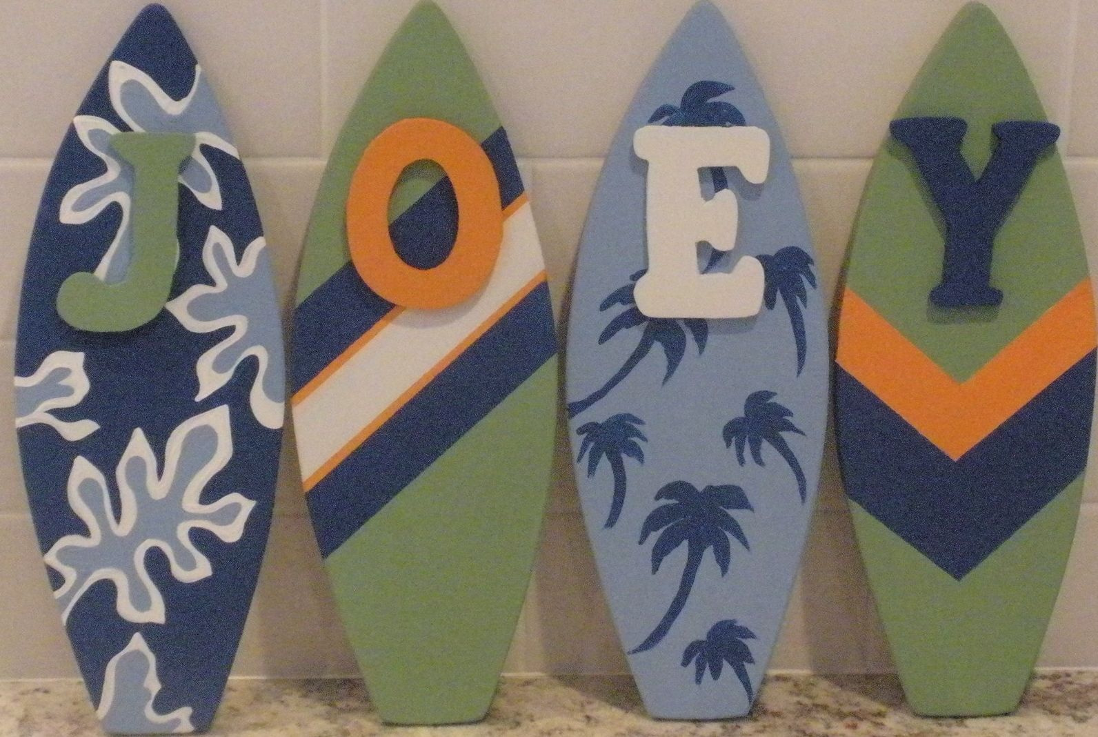 Custom Decorative Surfboard Wall Signs And Decor By Surfboardbeachart Custommade Com