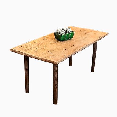 Custom Made Reclaimed Wood Mid-Century Modern Coffee Table