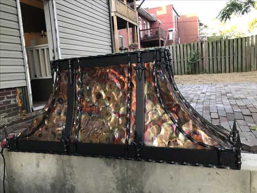Custom Made Hammered Copper And Wrought Iron