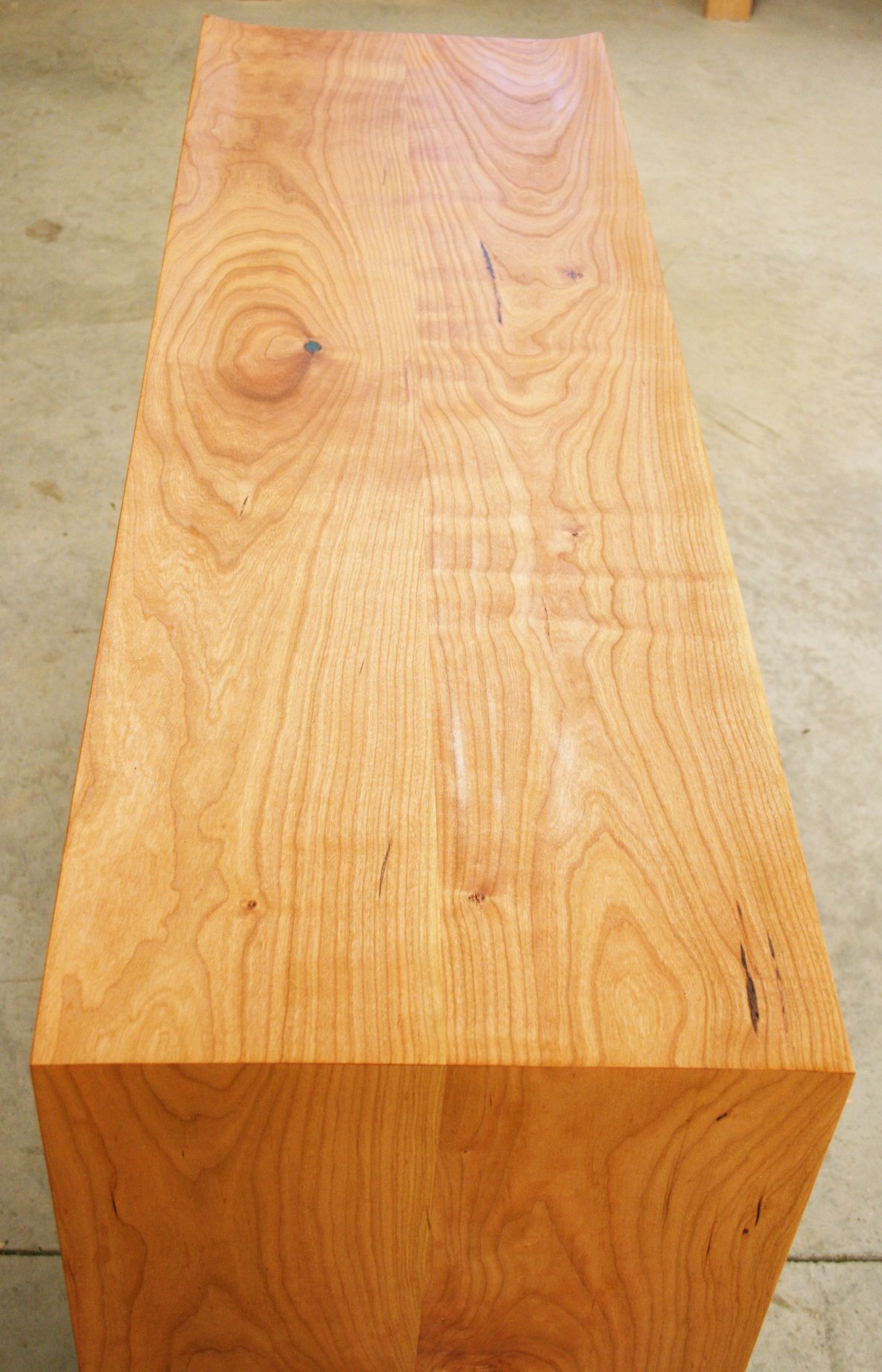 waterfall inlay console table