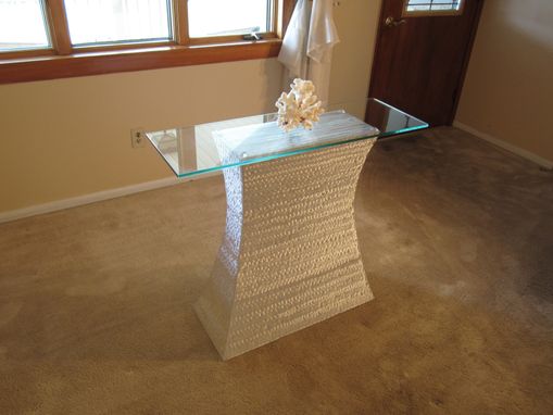 Custom Made Luster Collection / Accent Table /  Metal Sculpture