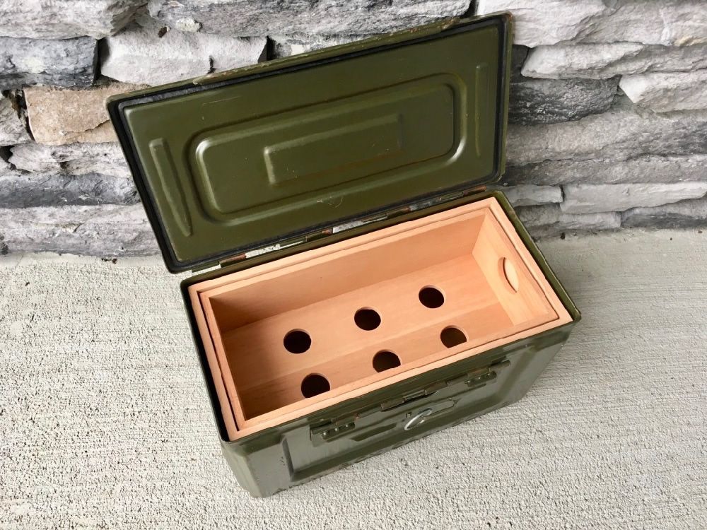 Custom Made The Ww2 50 Ammodor Tactical Ammo Can Cigar Humidor By