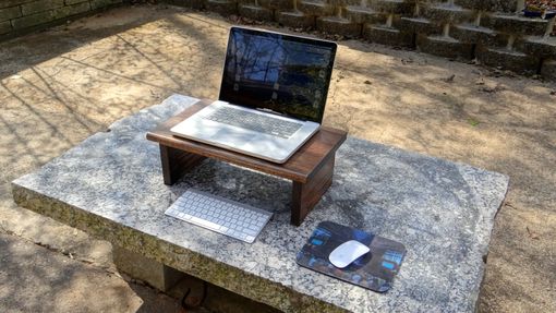 Custom Made Oak Laptop Stand