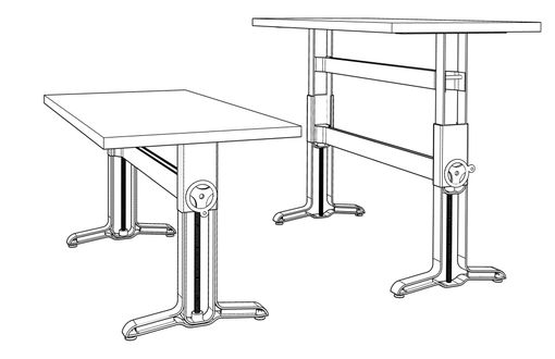Custom Made Adjustable Table Stand