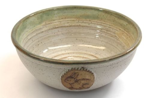 Custom Made Bunny Bowl Ceramic Serving Bowl