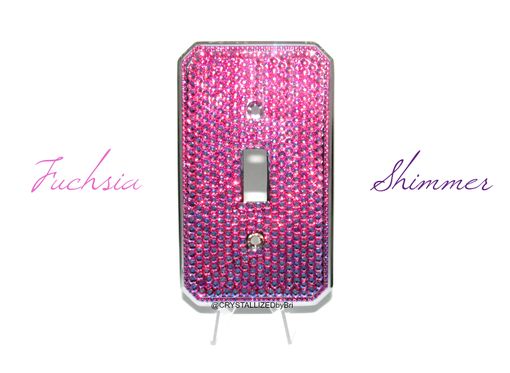 Custom Made Toggle Crystallized Wall Light Switch Plate Bling Genuine European Crystals Bedazzled