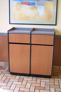 Custom Made Trash Cabinets