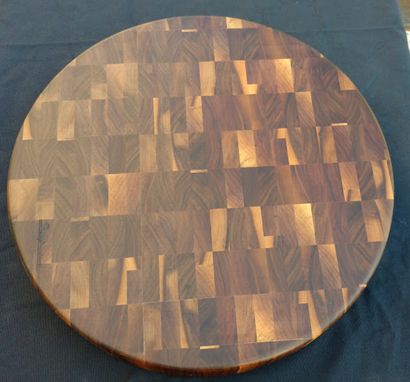 Custom Made Round End Grain Cutting Board