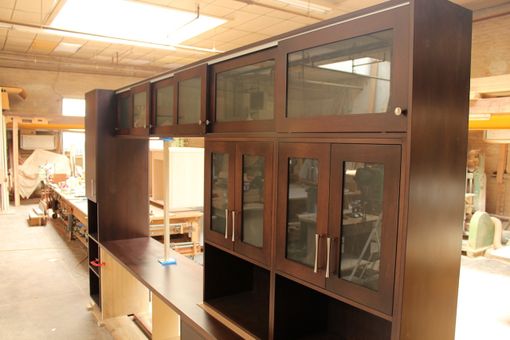 Custom Made Contemporary/Post Modern Dinning Room Built In Hutch And Display