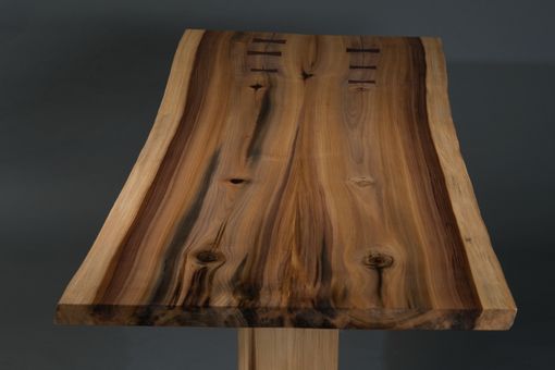 Custom Rainbow Poplar Trestle Table by Walnut Wood Works  CustomMade.com