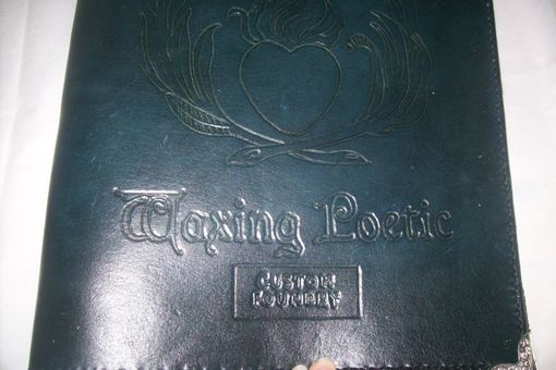 Custom Made Custom Leather Portfolio With Business Logo