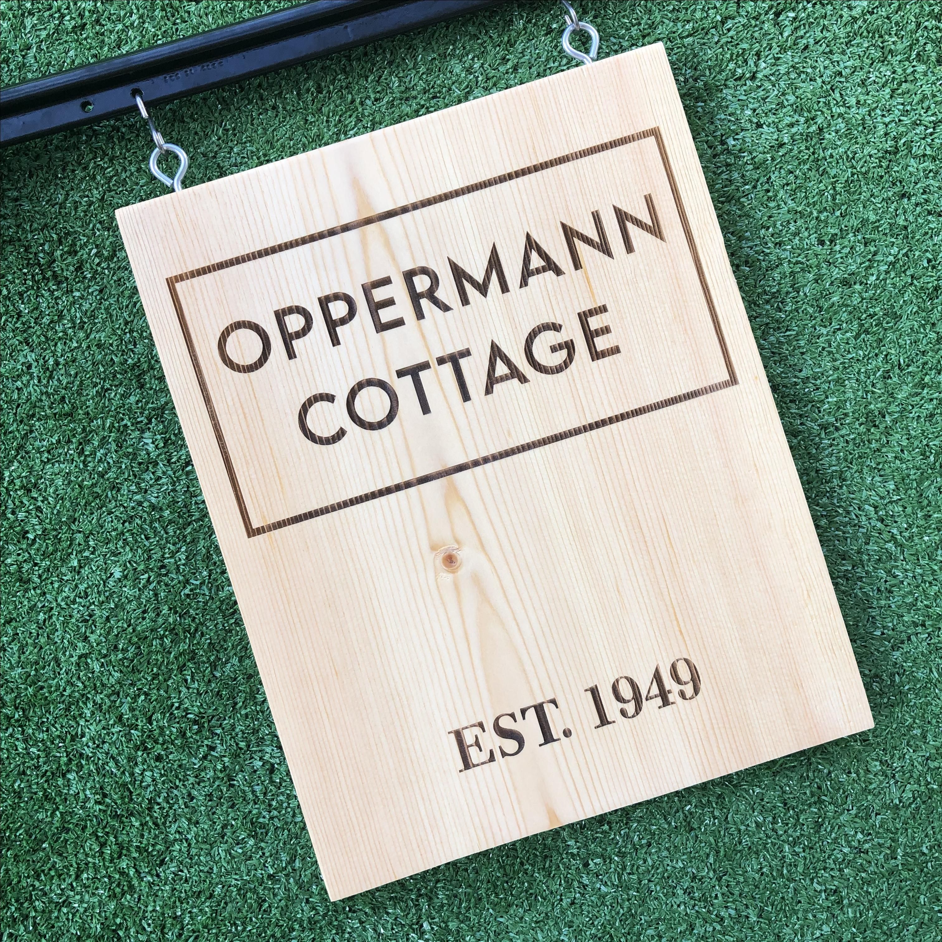 Custom Made Laser Engraved Outdoor Sign by Adornoment