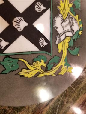 Custom Made Stained Glass Crest Window