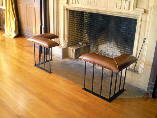 Custom Made Old English Fireplace Bench - 'Corner Set' Model
