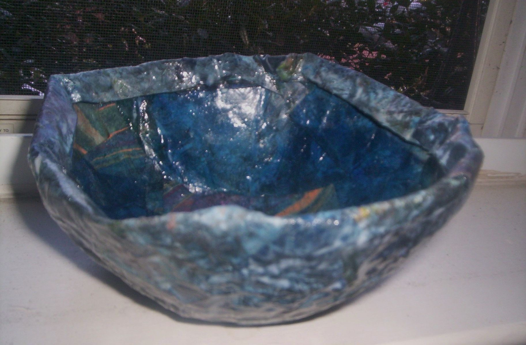 Buy Custom Made Paper Mache Decorative Bowl, made to order from karenk