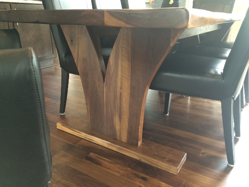 Custom Made Hand Carved Live Edge Dining Table