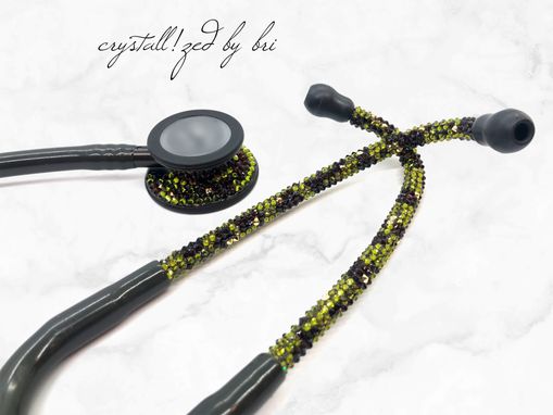 Custom Made Camo Crystallized Mdf Stethoscope Medical Nursing Doctor Bling European Crystals Bedazzled