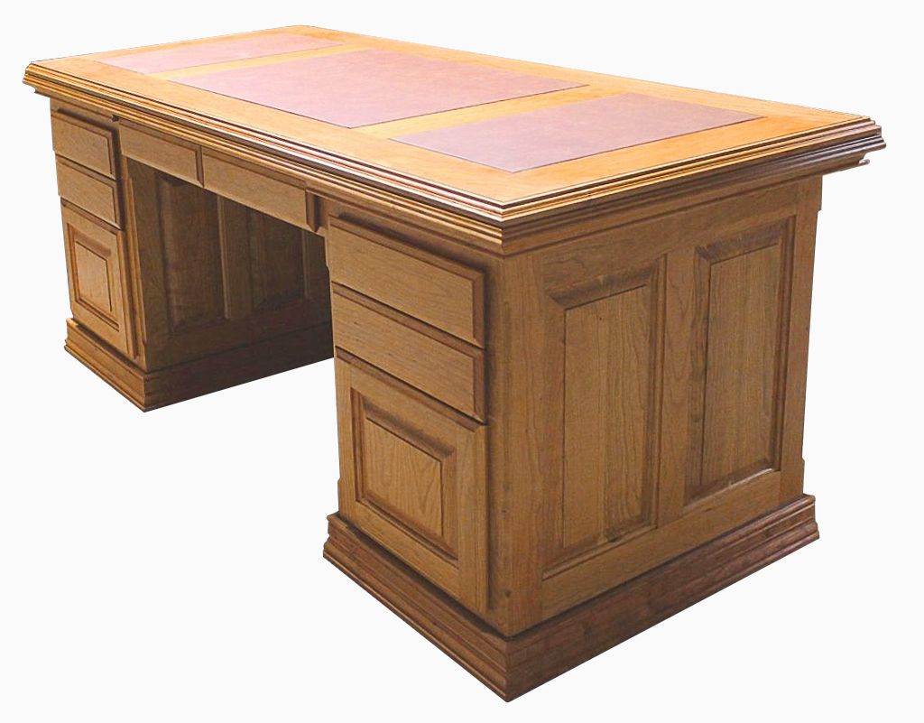 Handmade Executive Desk Cherry by Harmon Heirloom Furniture