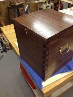 Custom Made James' Wood Box/Case For Champagne Glasses