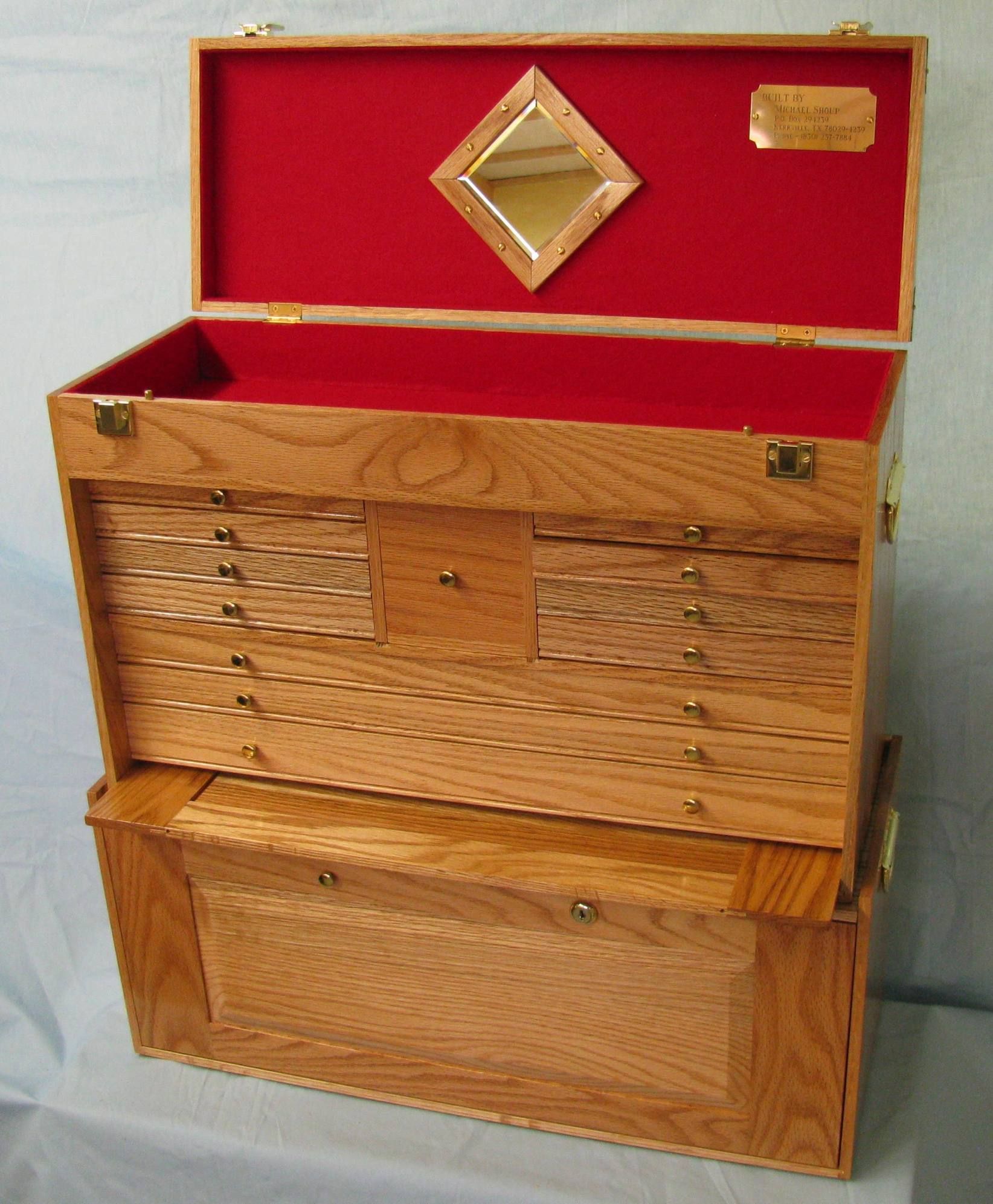 Custom Made Machinist Tool Chest by Shoup Woodworks