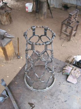 Custom Made Decorative Hand Forged Fountain Base