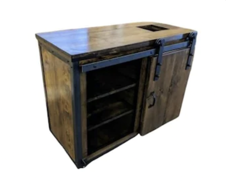 Custom Made Rustic Industrial Service Station / Server Station / Host / Wait Staff / Stand / Reception
