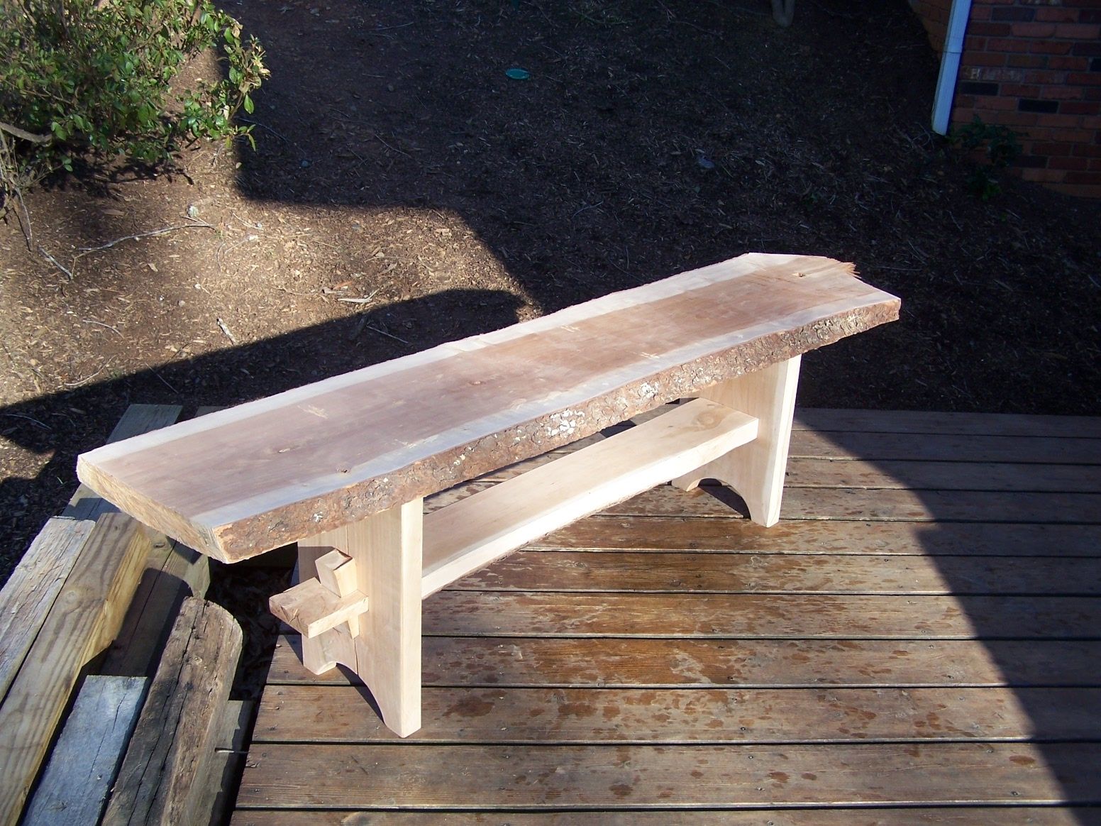 Custom Live Edge Cherry Bench by Revient Reclaimed Wood | CustomMade.com