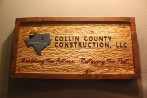 Custom Made Custom Carved Construction Signs By Lazy River Studio