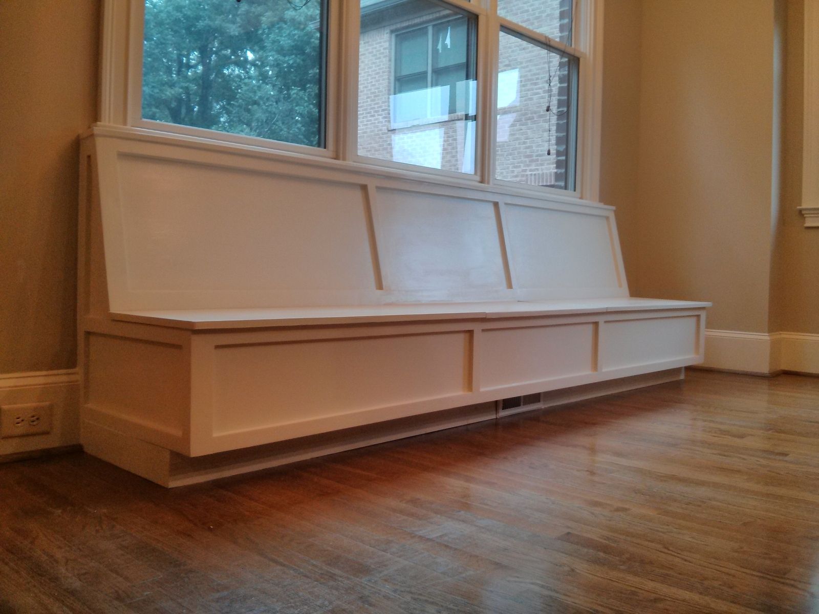 Custom Made Breakfast Room Bench by Atlanta Bookshelves | CustomMade.com