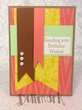 Custom Made Handmade Greeting Cards "Birthday" For Girls And Women