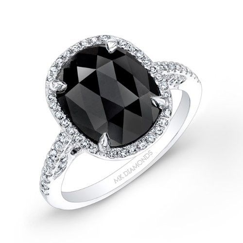 Hand Made 2 3/4ct Oval Black Diamond Engagement Ring by Coby Madison ...