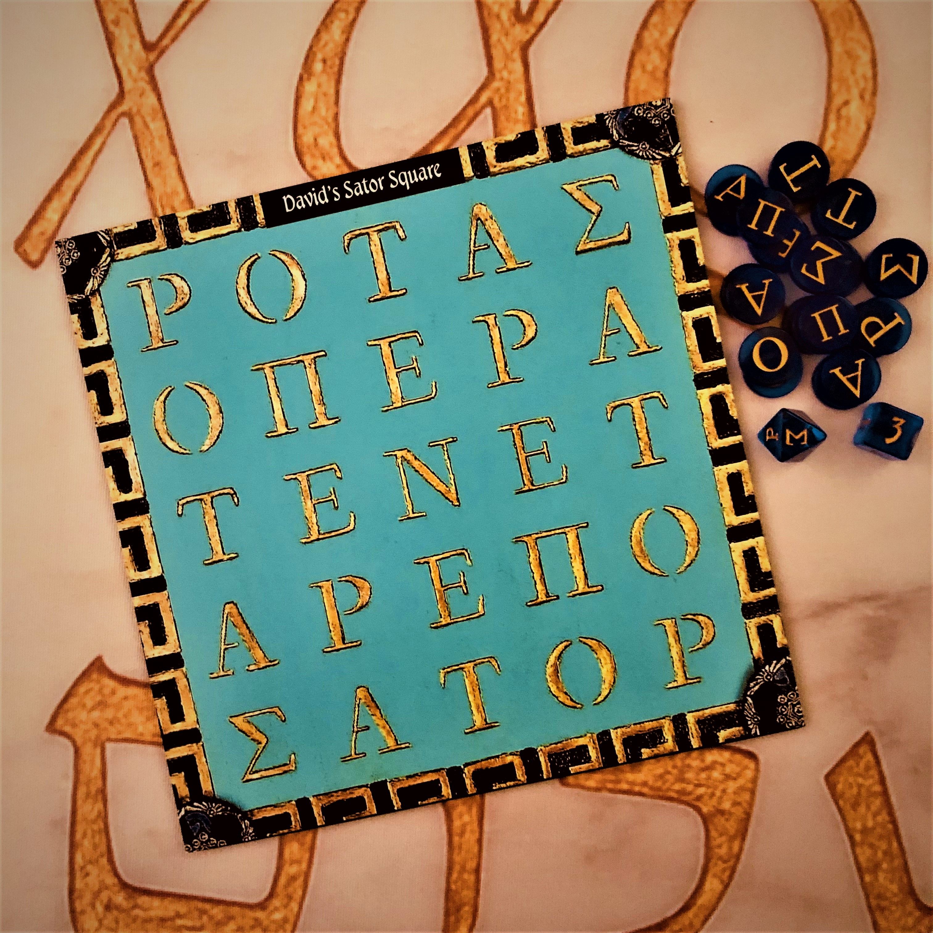 Buy Custom Made Sator Square Game Board, made to order from Custom