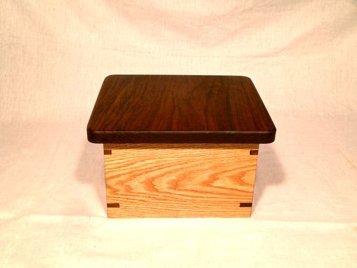 Custom Made Oak And Walnut Game Box