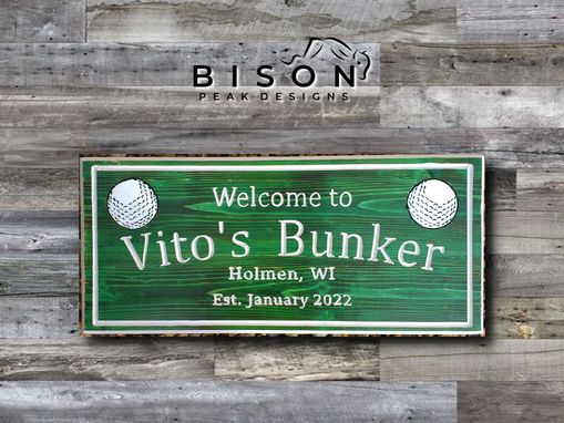Custom Made Personalized Routed Color Signs Made To Order. 10x24in