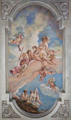 Custom Made Renaissance Venus And Adonis Mural