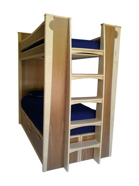 Custom Made Twin Over Twin Bunk With Storage Drawers