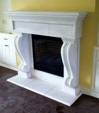 Custom Made Concrete Fireplace Mantels