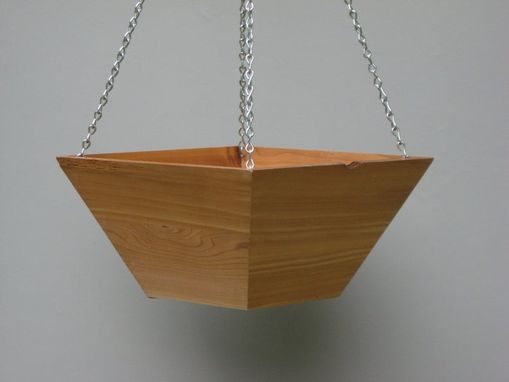 Custom Made Hanging Cedar Wood Basket