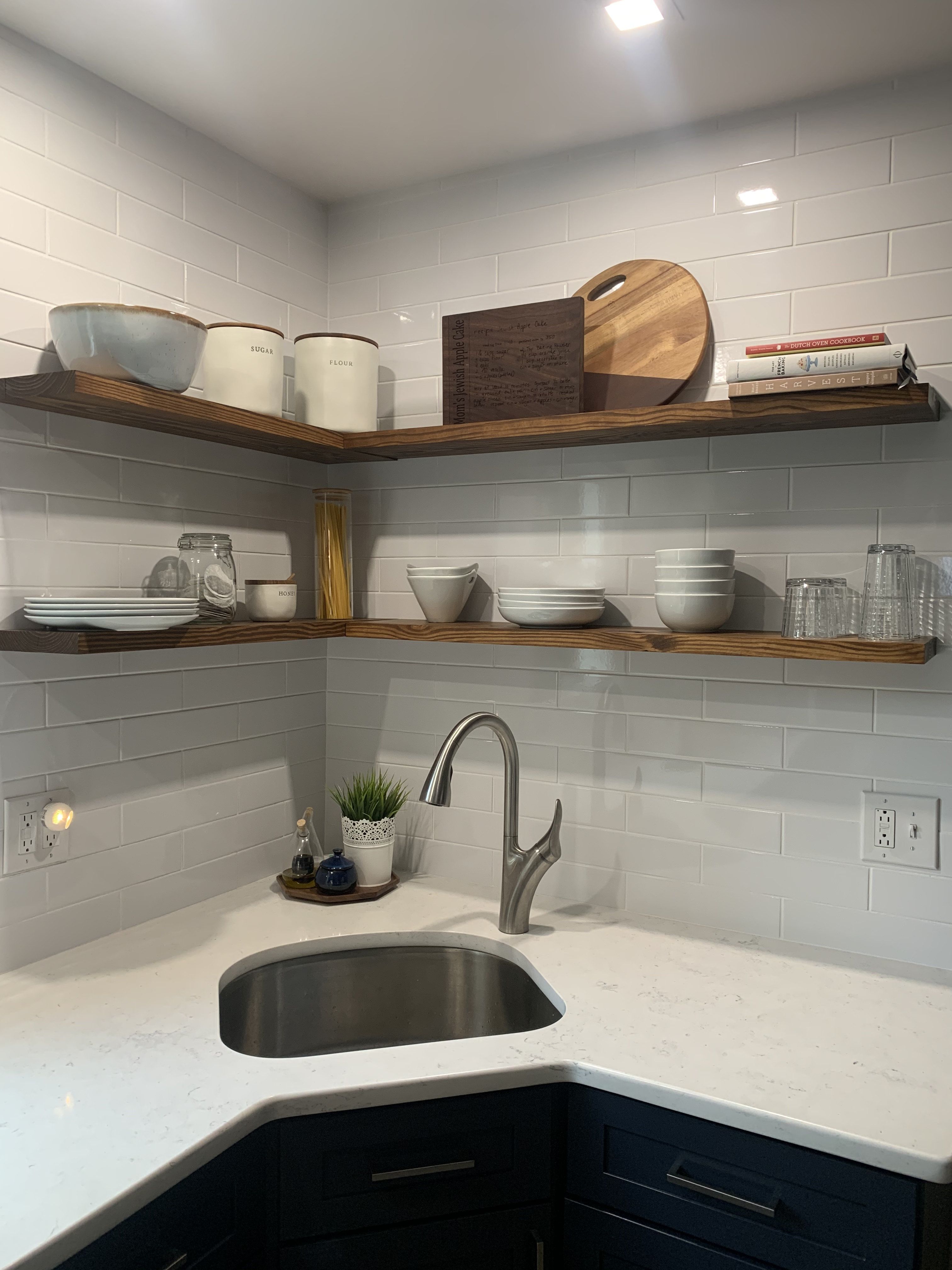 Hand Made Custom Pine Floating Shelves by Shelf Expression