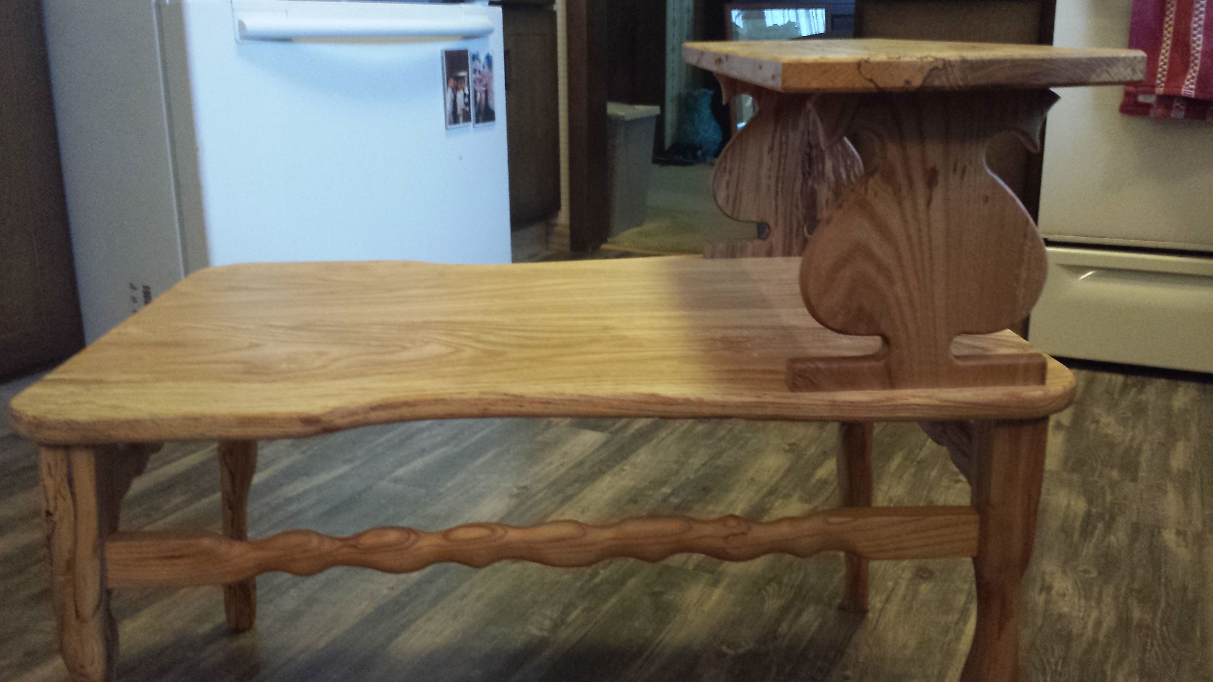 Hand Made Ash End Table by Savage Wood Shop