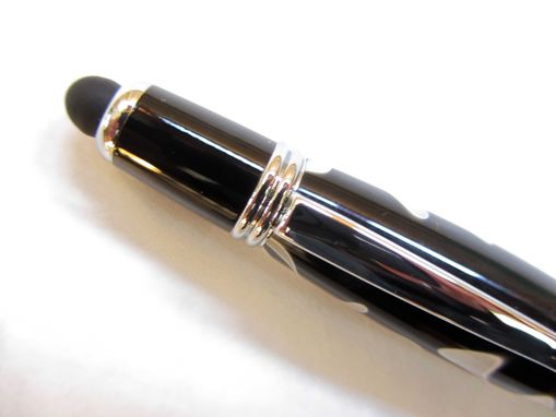 Custom Made Acrylic Writing Pen_Wall Street Ll Style_Chrome Twist Pen_Touch Screen Stylus