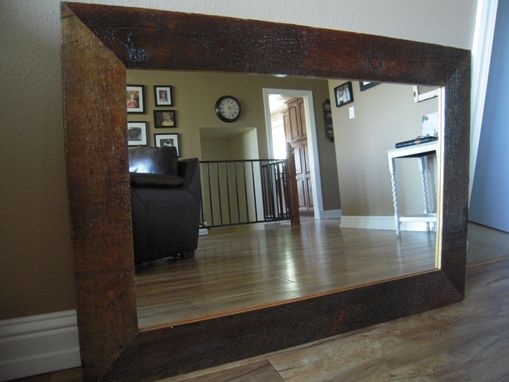 Custom Made Reclaimed Barnwood Mirror
