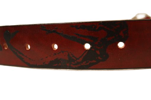 Custom Made Leather Belt- Mermaids And Sea Creatures